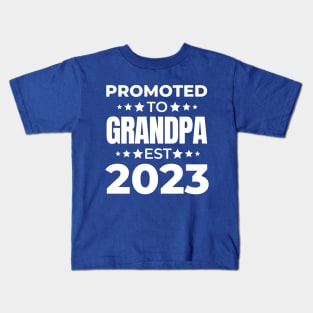 Promoted to grandpa 2023 Kids T-Shirt